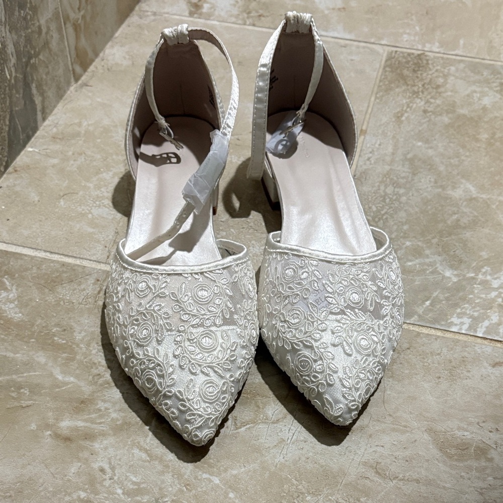 Melissa Sweet Ivory Lace Heels